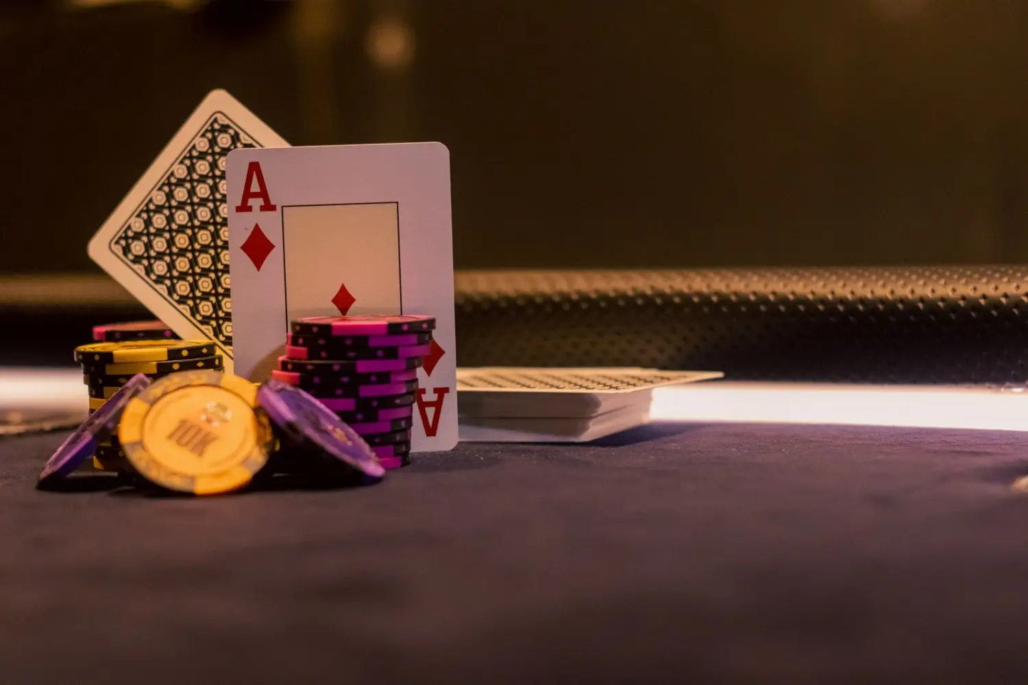 Poker chip focus