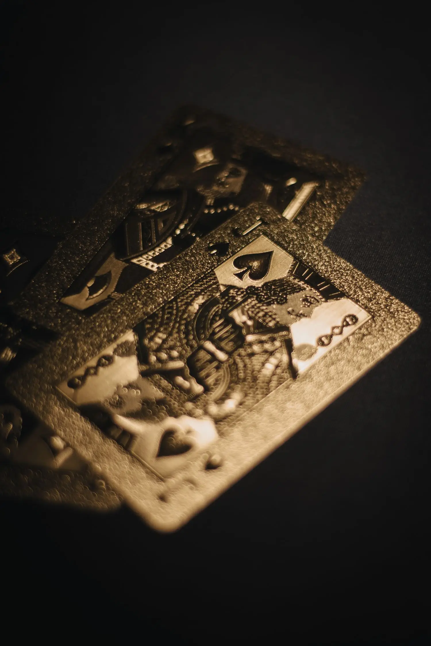 Poker cards and chips detail